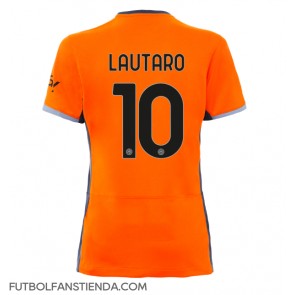 Inter Milan Lautaro Martinez #10 Tercera Equipación Mujer 2023-24 Manga Corta